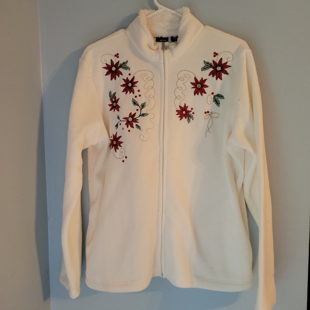 Winter White Fleece Full Zip Jacket Basic Edition… - image 1